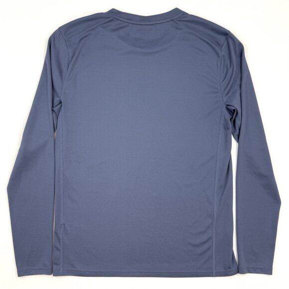 KJUS Mens Long Sleeve T-Shirt Sz Medium 50 Blue Performance Graphic Logo SAMPLE - Picture 2 of 9